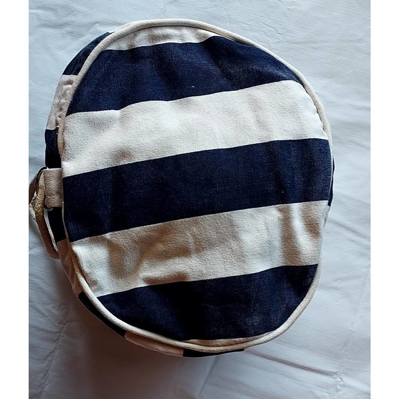 Walt Disney World Mickey Mouse Drawstring Canvas Beach Bag 15" Blue/Natural - Picture 6 of 7